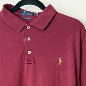 Ralph Lauren Men's Maroon Polo Shirt